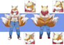 draw a custom character design or reference sheet